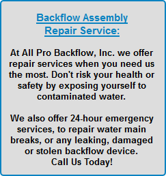 Backflow testing repair installation protection emergency services folsom rocklin Backflow Repairs Lincoln Roseville Sacramento Northern California